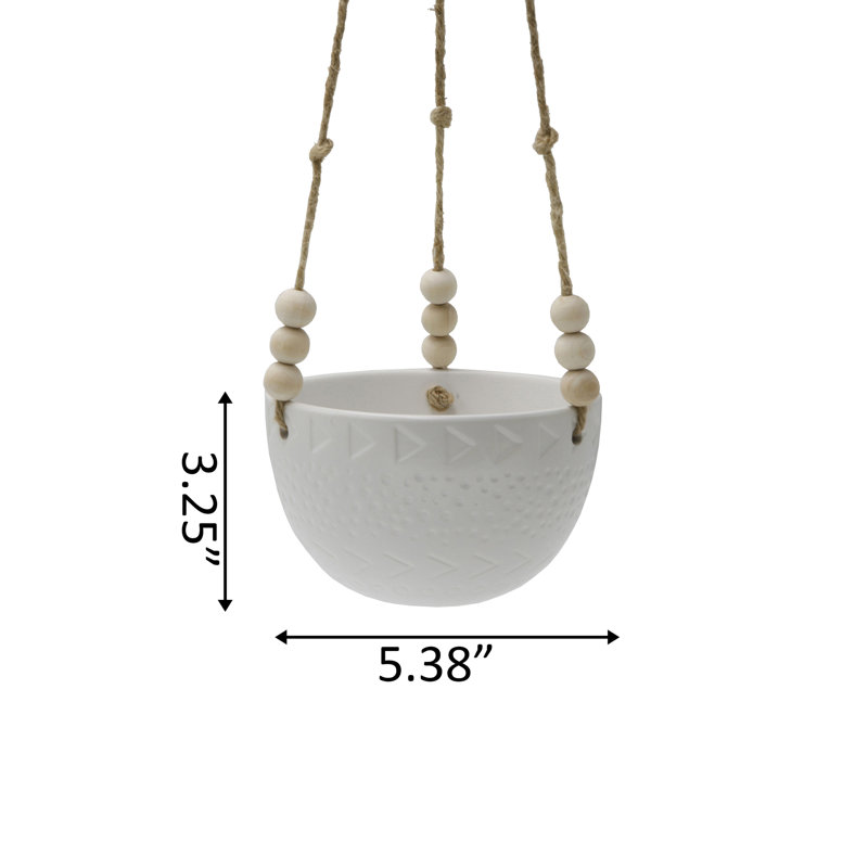 Olanda Handmade Ceramic Pot Planter, Matte White