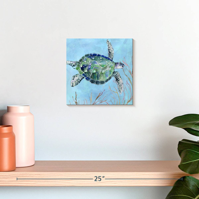 Crowle Sea Turtle I, 10" H x 10" W