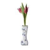 Blue Fluted Plain 4.75" Porcelain Table Vase
