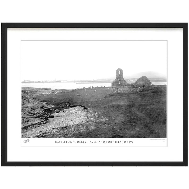 Castletown, Derby Haven And Fort Island 1897 by Francis Frith - Single Picture Frame Print, 45cm H x 60cm W x 2.3cm D