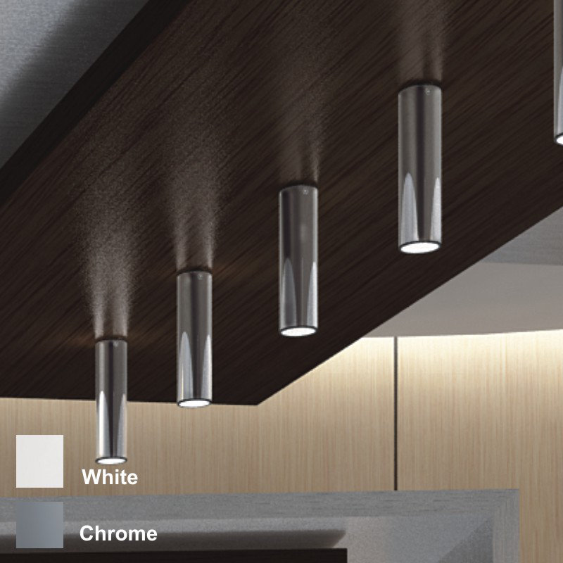 Haul 5'' Simple Cylinder LED Semi Flush Mount, Matte Black Lacquer