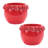 Storeware Bud Vase with Floral Accent (Set of 2)
