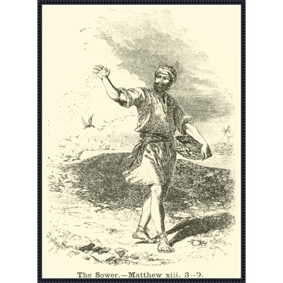 «The Sower Matthew» par English School, reproduction d'art sur toile encadrée