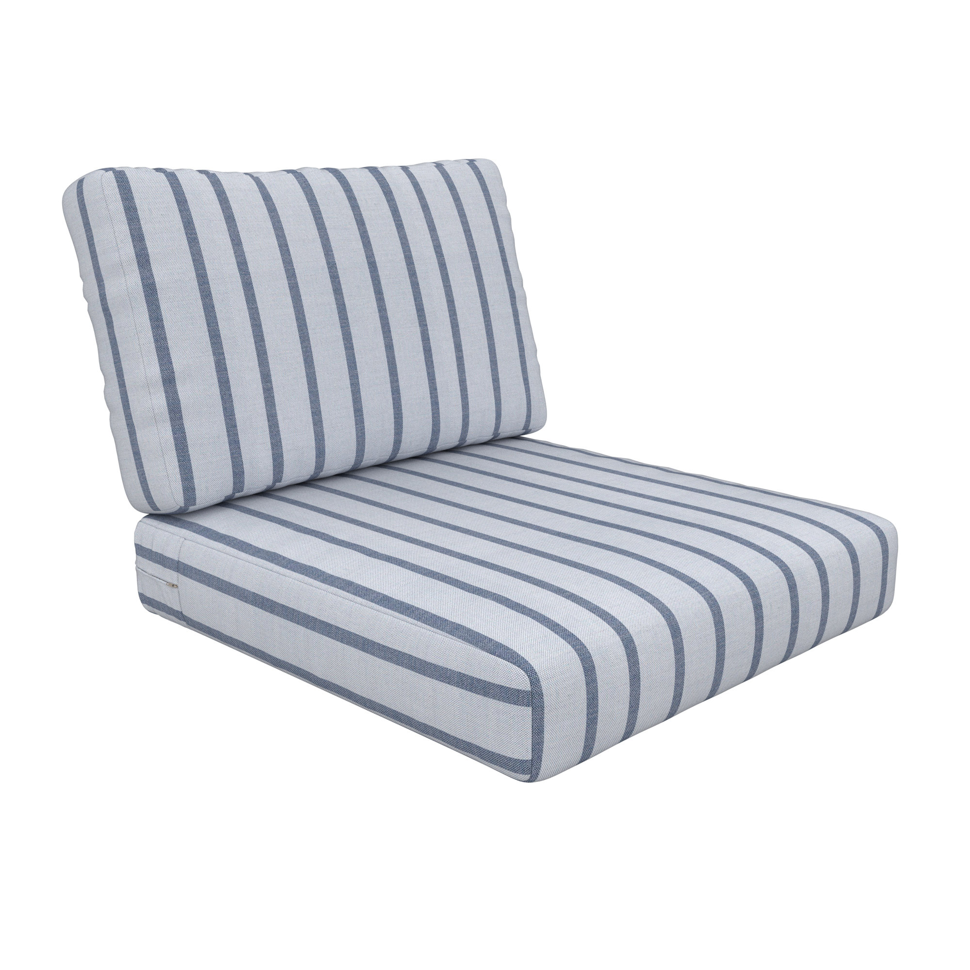 Amala Outdoor Sunbrella® Seat/Back Cushion, Sunbrella Unwind Sky