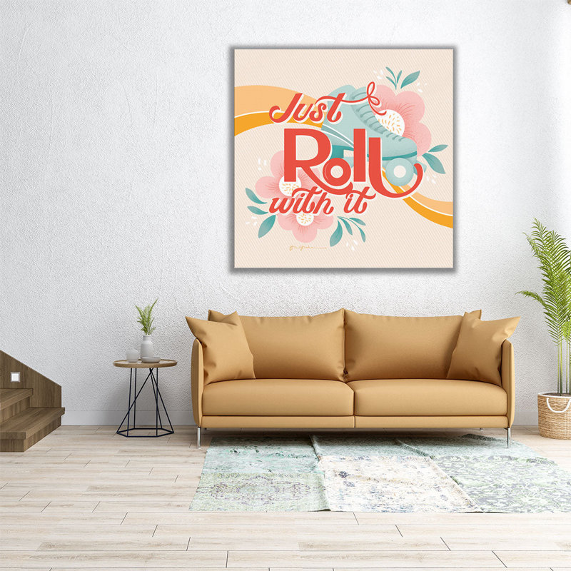 «Roll With It I», reproduction d'art sur toile, H 40 po x l 40 po
