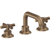 Descanso 8" Widespread Lavatory Faucet with Cross Knurled Handle and Completely Finished ZeroDrain