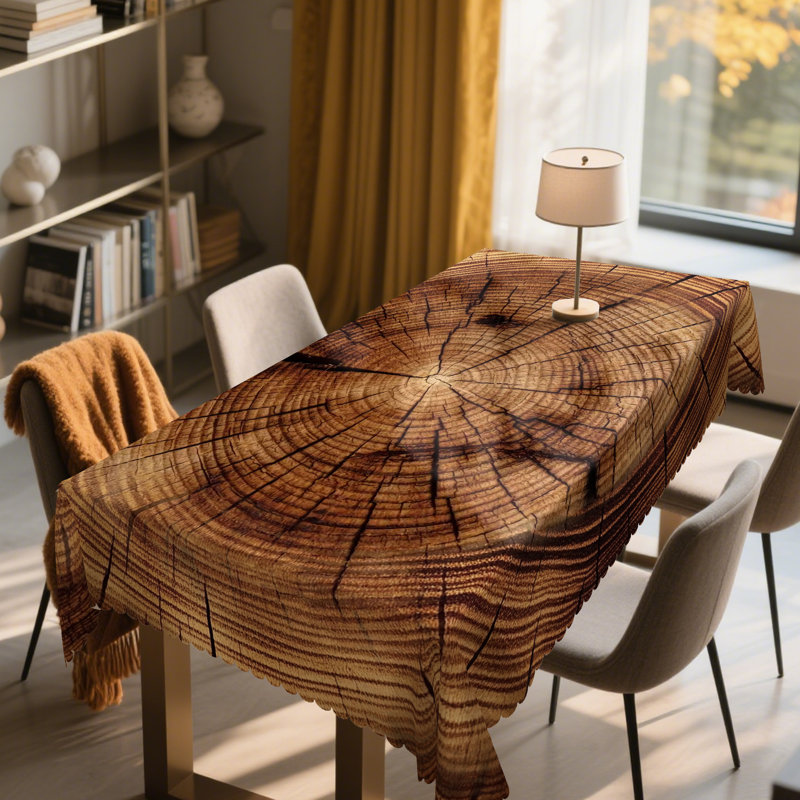 Nappe rustique en bois 1pc Farmhouse, L 86 po x l 60 po