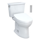 Drake® 1.28 GPF (Water Efficient) Elongated Two-Piece Toilet with Tornado Flush (Seat Included)