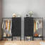 Armoire 4 tiroirs en tissu avec tringle-37217549