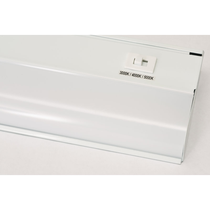 White 18" Steel LED Undercabinet Light Bar