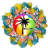 Palm Tree Welcome Summer Wreath with Beach Ball Handmade