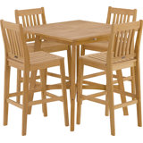 Wexford Outdoor 5 - Piece Bar Height Dining Set