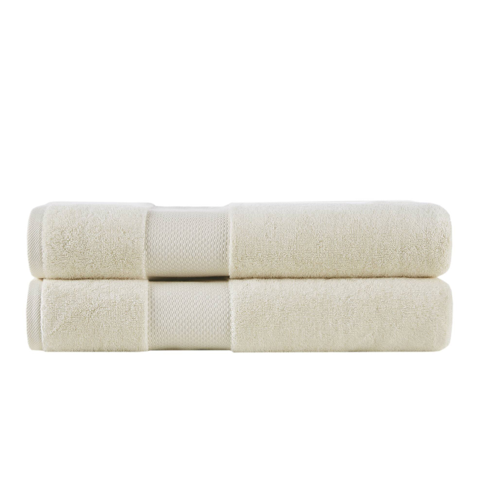 Turkish Cotton Quick-Dry Towel Set, White, Bath Sheets - 2 Pack