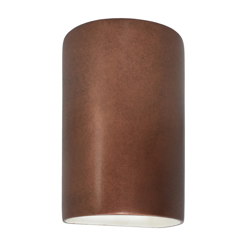 Applique murale d'extérieur 1 lumière Ambiance, Cuivre antique, Incandescent (Not Included), H 9,5 po x l 5,75 po x P 4,5 po