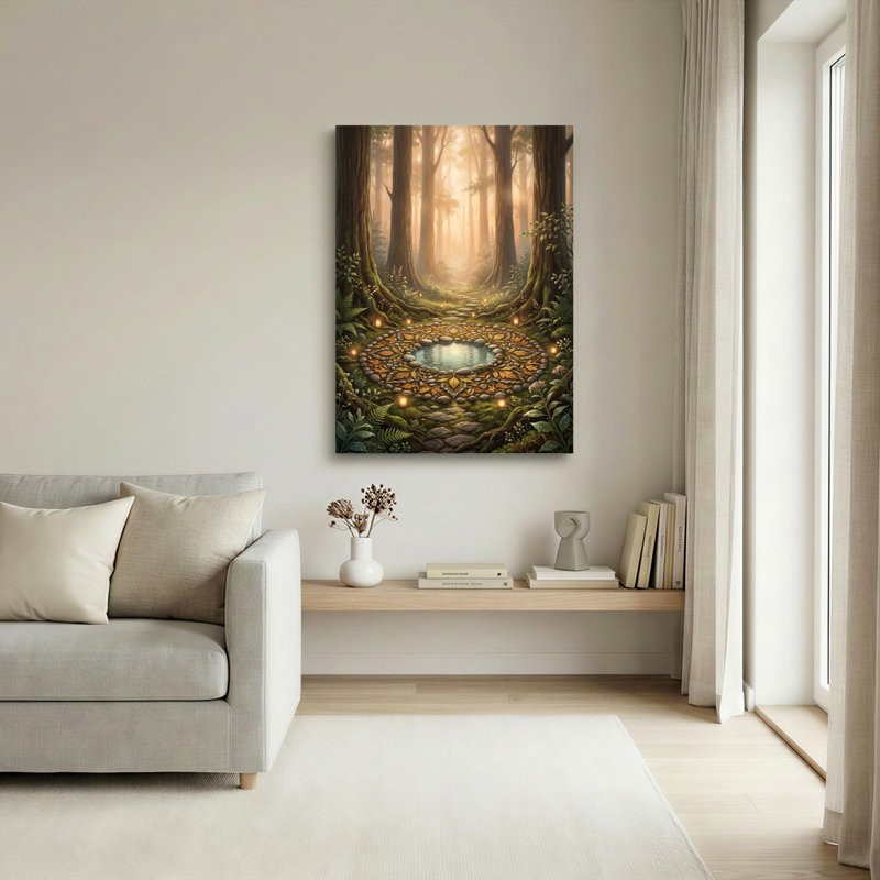 Ensemble de 1 tableau sur toile Forêt enchantée, 18"H x 12"W, Wrapped Canvas