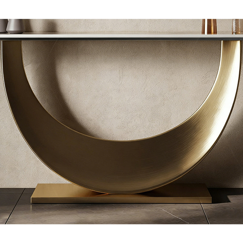 Console en métal de style italien, H 33,4 po x l 47,2 po x P 13,7 po