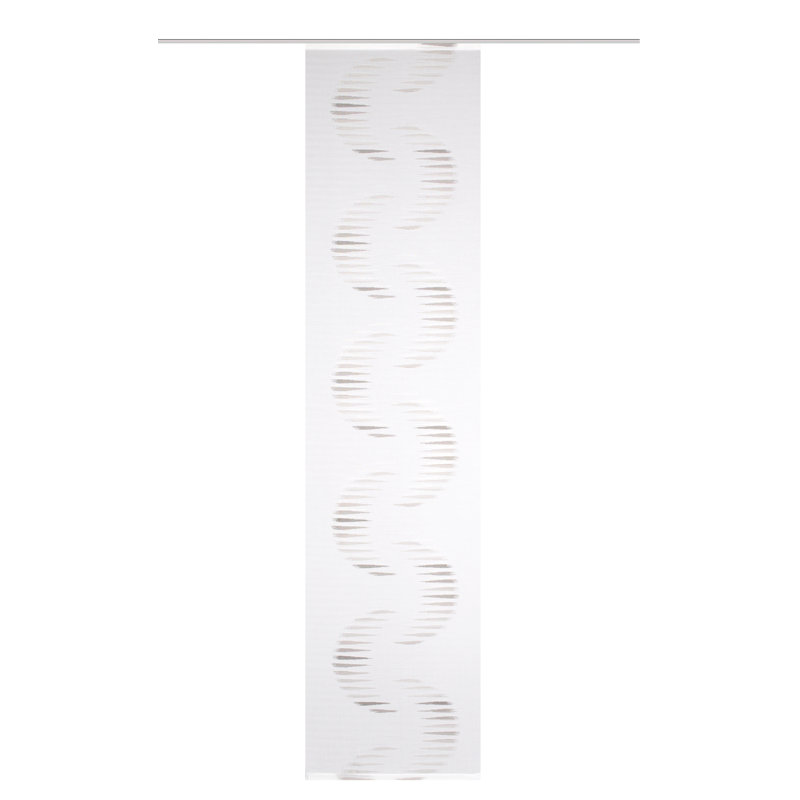 Alsiha Track Insert Sheer Sliding Panel, Grey, 60 W x 245 D cm