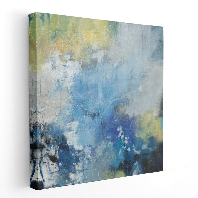 Inscrit II - reproduction d'art sur toile, H 12 po x l 12 po