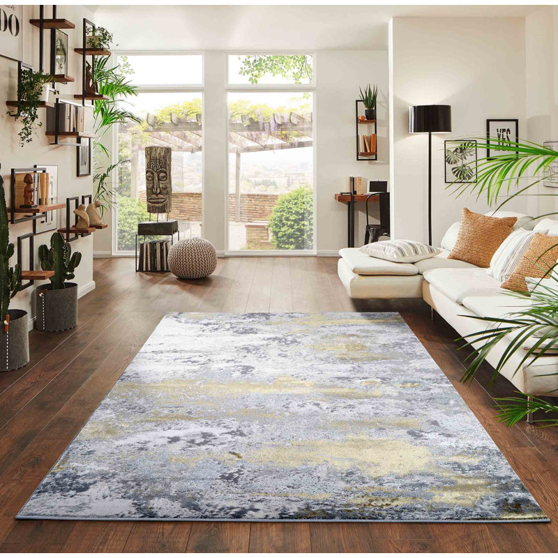 Runner Hesperange Abstract 60cm X 220cm Area Rug