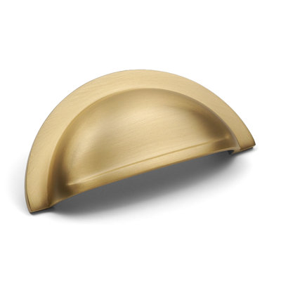 76mm Satin Brass Cup Handle