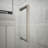 Unidoor Plus 38.5" W x 30.375" D x 72" H Frameless Pivot Rectangle Shower Enclosure with Fixed Panel-997376120