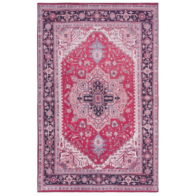 Tapis 128 M / W S / R en rouge / bleu marine