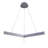 3-Light Grey LED Chandelier With Acrylic Diffusers-29552672
