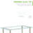 Glass Top Metal Base Dining Table