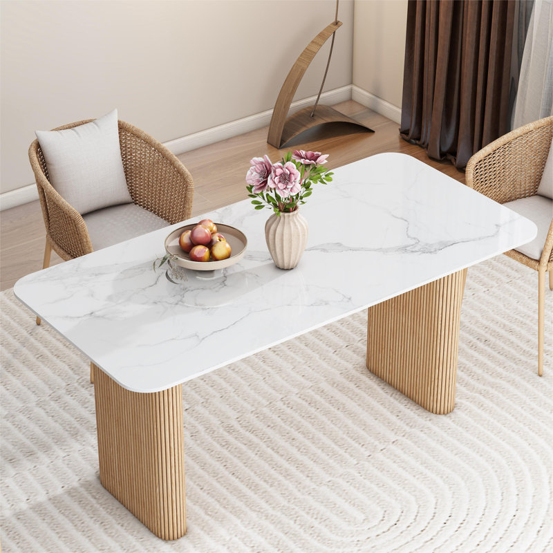 Houke Modern Rectangular Dining Table Conference Tables