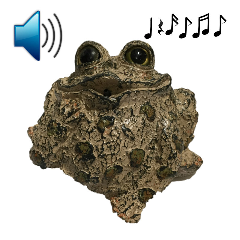 Figurine Toad Hollow Motion Whistling Toad, Brun naturel