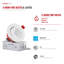Luminaire encastré à DEL de 7,6 cm (3 po) et 7 W, 5 CCT, résistant au feu, conforme aux normes UL263 et ASTM E119, étanche à l'air et à intensité variable, avec boîte de jonction.-136215357