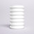 Glass Vase Ribbed Cylindrical Glass with Modern Grooved Design and Contemporary Silhouette for Decorative Display.-1303364837-1303364762