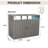 Garbage Bin Shed Stores 2 Trash Cans Metal Outdoor Bin Shed for Garbage Storage