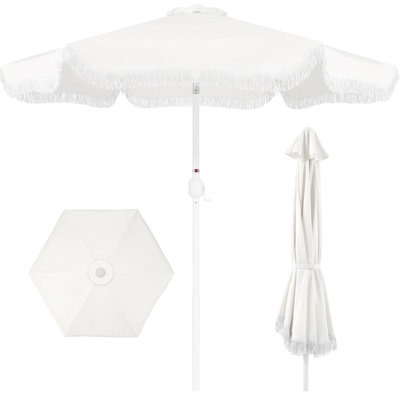 9Ft Boho Fringe Umbrella