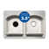 Kitchen Sink Garbage Disposal Flange with Stopper