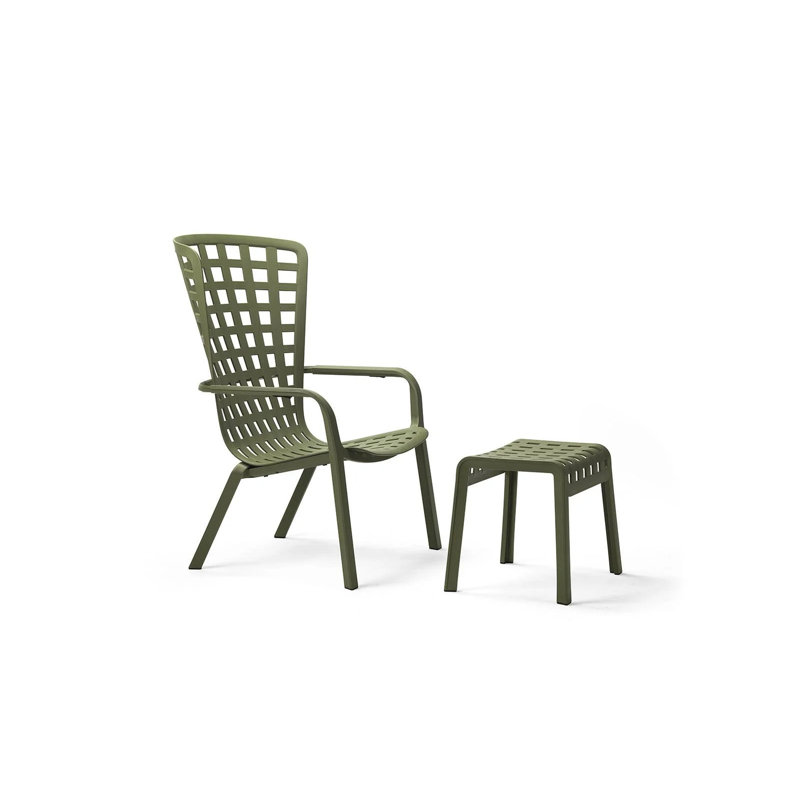 Folio Outdoor Rocker Chair, Beige, Green