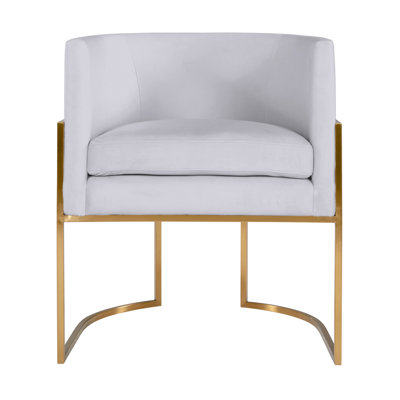 48.3cm H Velvet Upholstered Side Chair