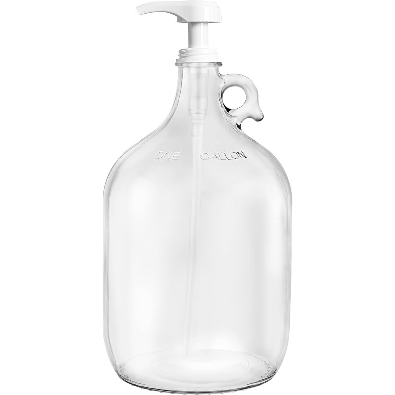 Cruche à détergent en verre 1 gallon Denaisha