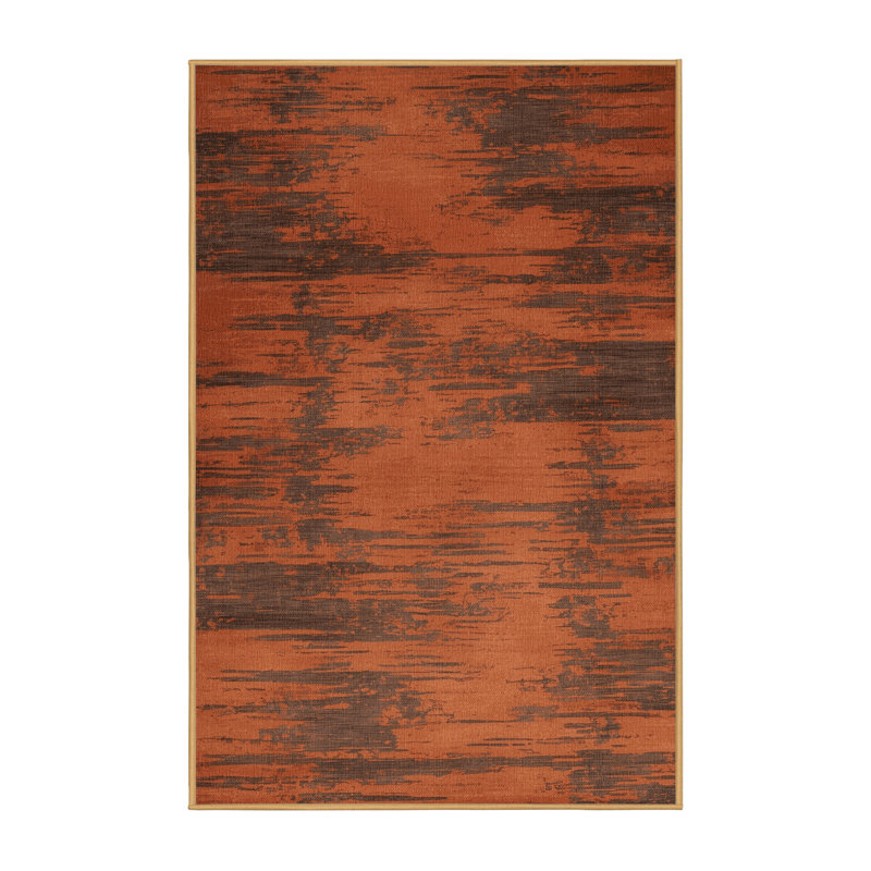 Tapis abstrait lavable à la machine, Rectangle 2 pi x 3 pi