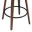 Tabouret de bar et de comptoir pivotant rembourré avec structure en bois (ensemble de 3)-117969100-117969103