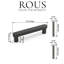 ROUS Hardware Mid-Century Modern Cabinet Handle 1-Count-754182794-754302903