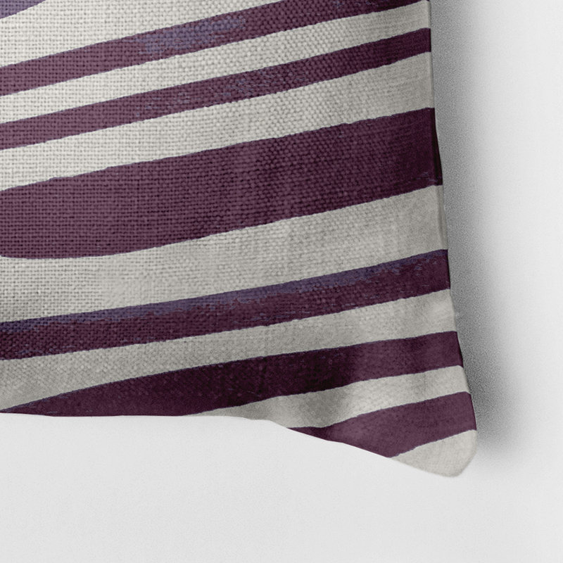 Reversible Throw Pillow, Purple