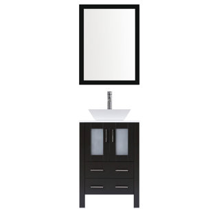 23.5'' Single Bathroom Vanity with Stone Top