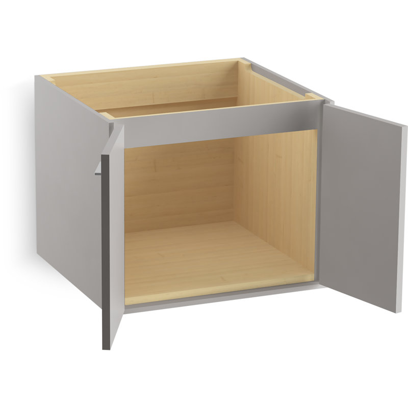 Base de meuble-lavabo 24 po Jute® seulement avec 2 portes, Mohair gris