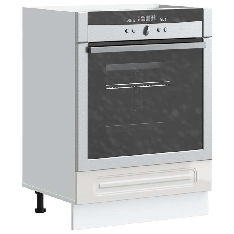 Oven Cabinet Kalmar Engineered Wood, High Gloss White