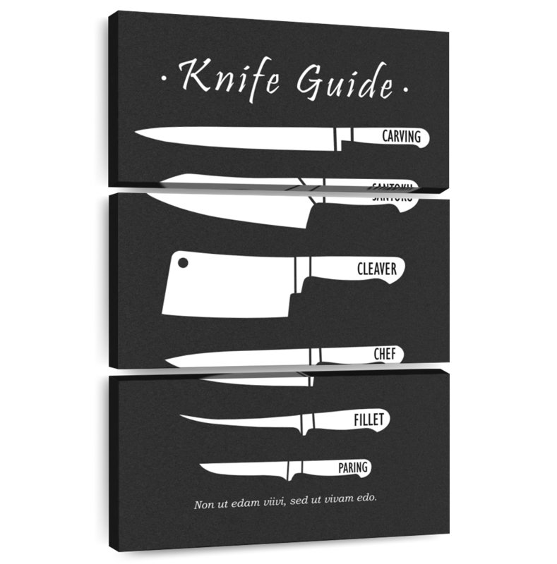 Senne Butchery Knives, 38" H x 24" W