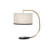 22" High Cilindro Madrona Table Lamp