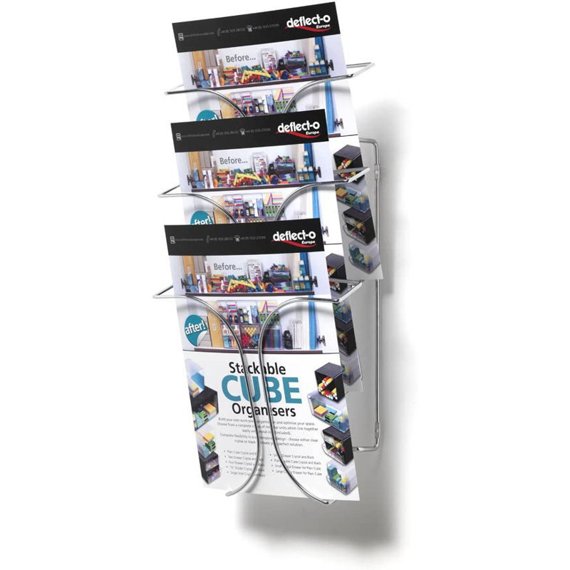 Deflecto Europe 24.5cm H Pamplet Rack