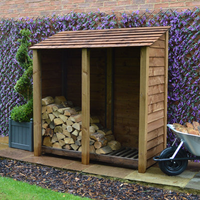 Cooper 180cm W x 80cm D Solid Wood Log Store