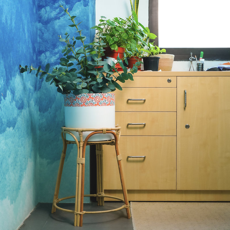 Pot de fleurs d'intérieur en métal Templos